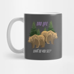 Dad Life - Brown Bear, Brown bear Mug